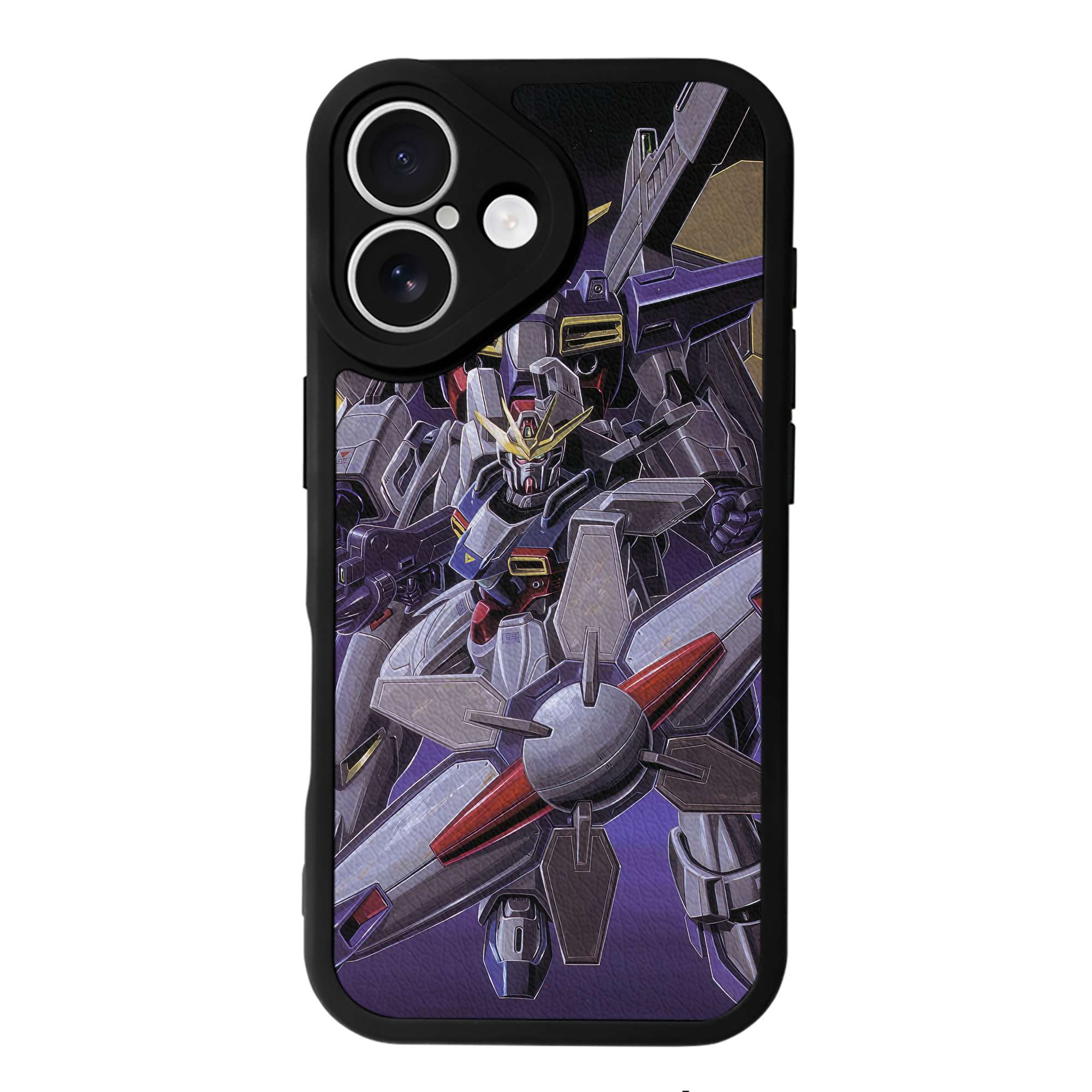 （画像用） 機動戦士ガンダム Mobile Suit Gundam 【iPhone 16シリーズ対応】シリコンスマホケース（レザー調） 材質：シリコン